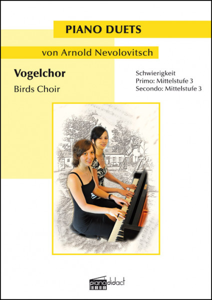 Vogelchor von Arnold Nevolovitsch (Piano Duets) - Coverseite (Pianodidact 3261)