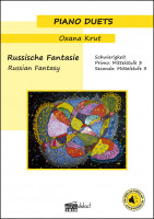 Russische Fantasie von Oxana Krut (Piano Duets), Coverseite Russische Fantasie von Oxana Krut (Piano Duets), Coverseite
