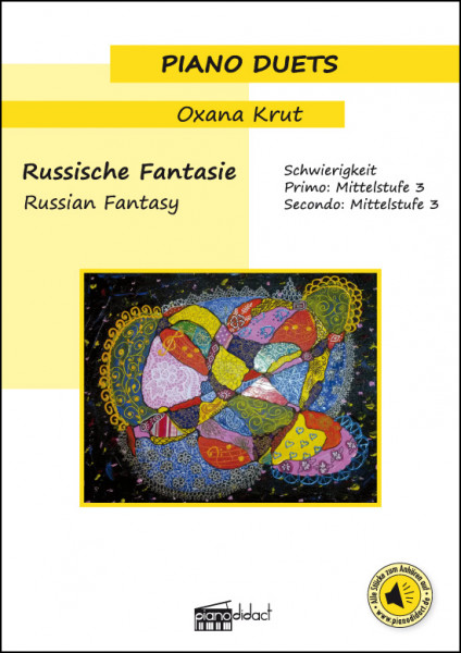 Russische Fantasie von Oxana Krut (Piano Duets), Coverseite