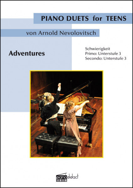 Adventures von Arnold Nevolovitsch (Piano Duets), Coverseite (Pianodidact 3256)