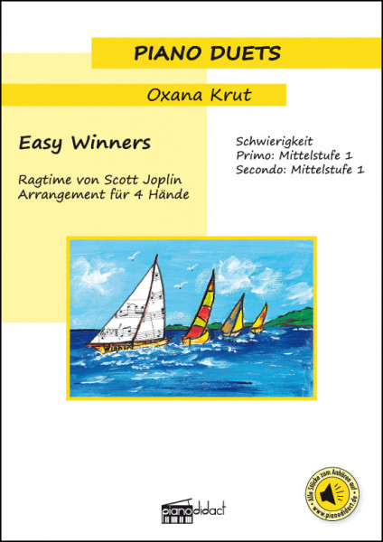 Easy Winners (Rag Time) Ragtime von Scott Joplin - Arrangement für 4 Hände (Piano Duets)