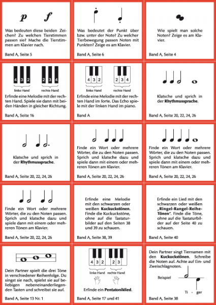 Lernspielkarten Band A