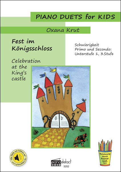 Fest im Königsschloss (Piano Duets) Coverseite, Vorderseite